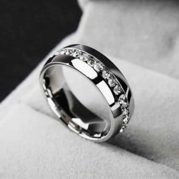 Titanium Stainless Steel Ring**Unisex - Picture 2 of 2
